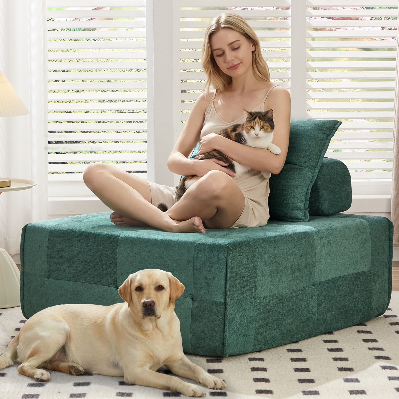 Modular Sectional Sofa With Deep Seat And Adjustable Backrest_voghion.com